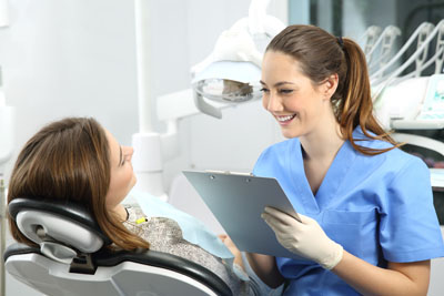 meeting with a dentist
