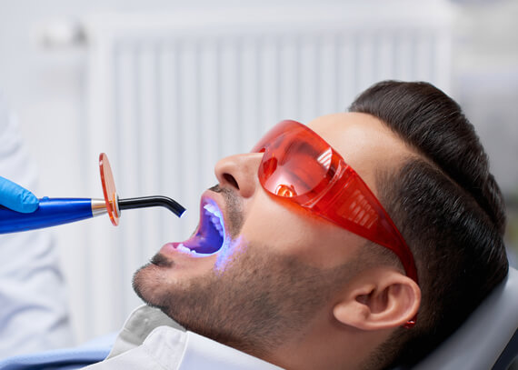 man dental filling