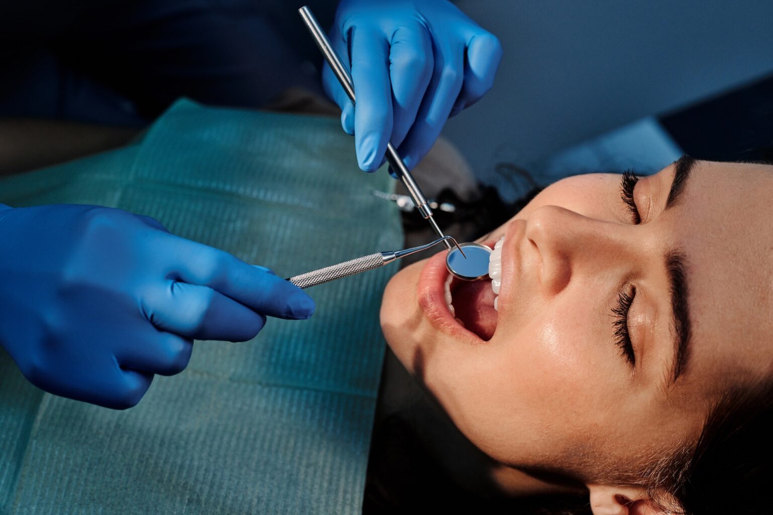 woman at dentist appointment